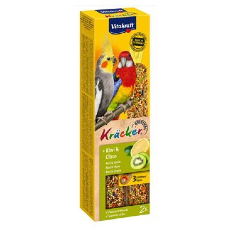 Vitakraft Bird Kräcker parrot australina kiwi tyčinka 2 ks