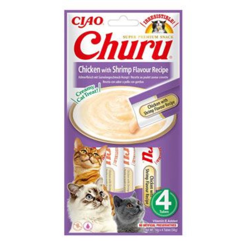 Churu Cat Chicken with Shrimp Flavour Recipe 4 x 14 g