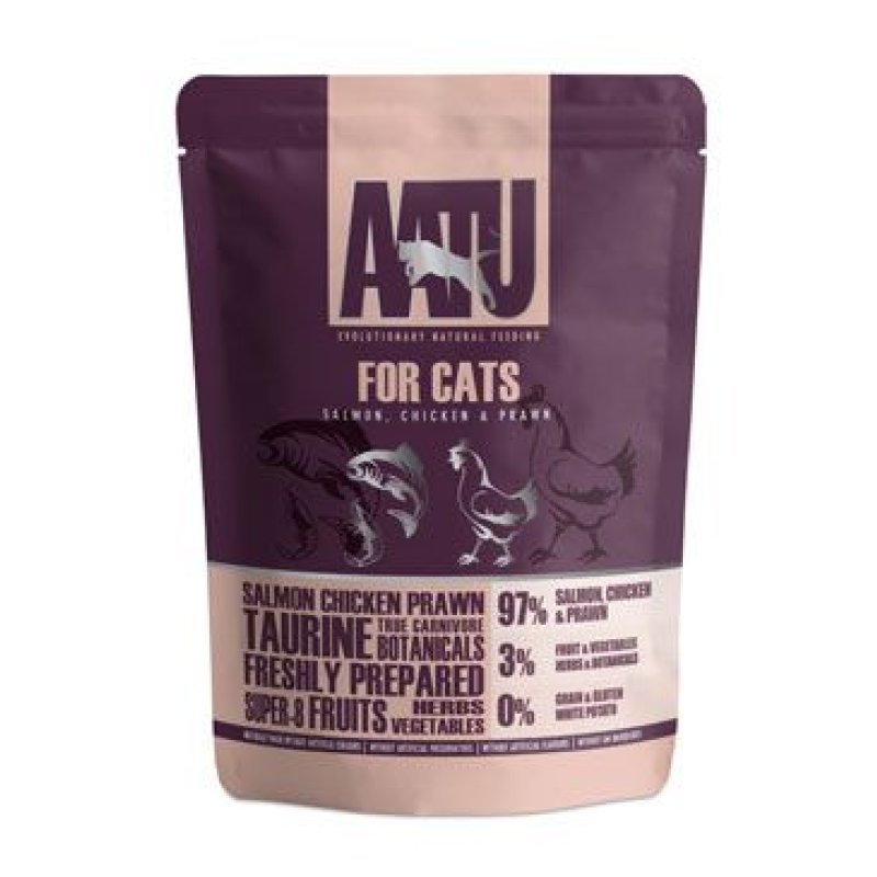 AATU Cat Salmon n Chicken n Prawn kaps. 85 g