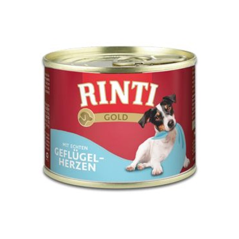 Rinti Dog Gold drůbeží srdíčka 185 g