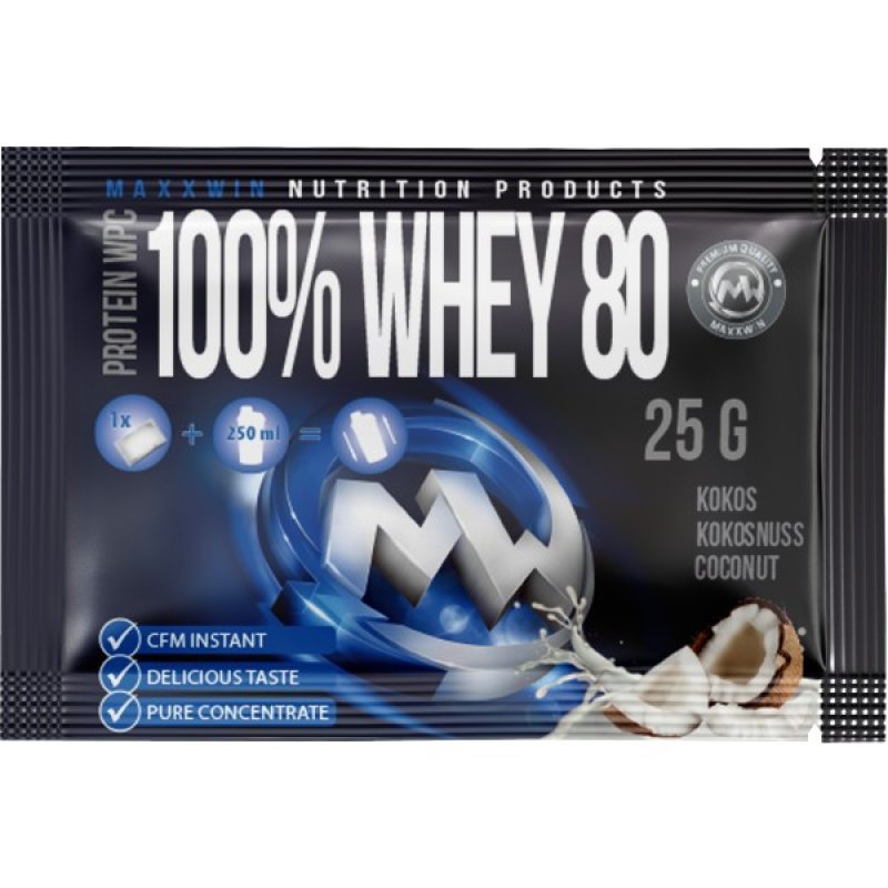 MaxxWin 100 % Whey 80 - 25 g, čokoláda