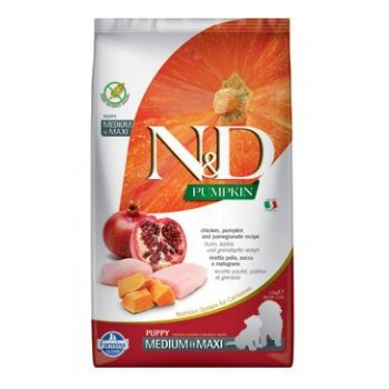 N&D Pumpkin DOG Puppy M/L Chicken & Pomegranate 2,5 kg