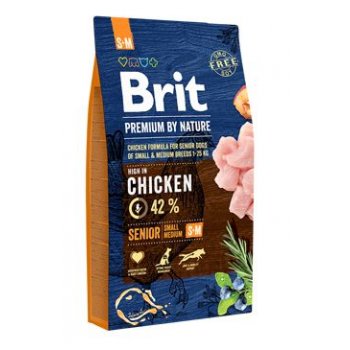 Brit Premium Dog by Nature Senior S+M 8 kg