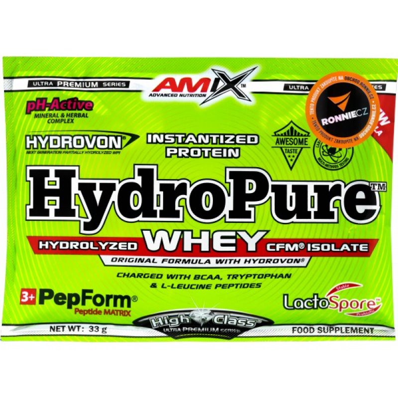 Amix HydroPure Whey - 33 g, dvojitá čokoláda