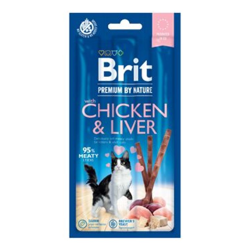 Brit Premium Cat by Nature Sticks Chicken&Liver (3pcs)