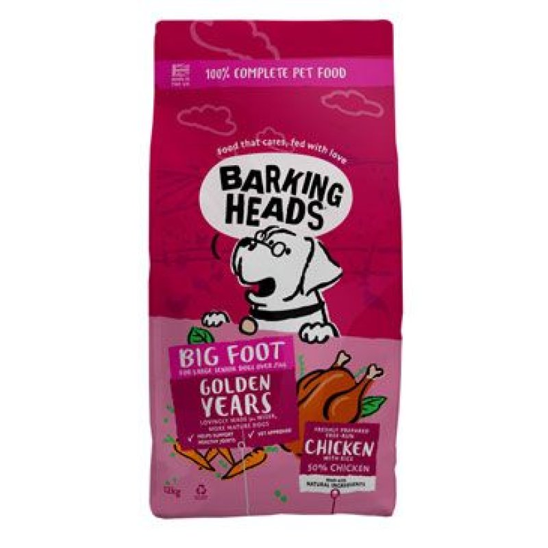 BARKING HEADS Big Foot Golden Years Chicken 12 kg