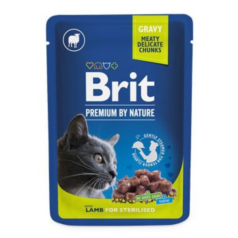 Brit Premium Cat kapsa Lamb for Sterilised 100 g