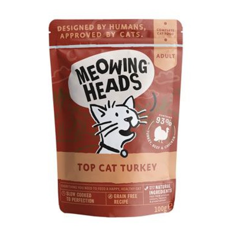 MEOWING HEADS Top Cat Turkey kapsička 100 g