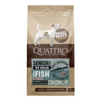 QUATTRO Dog Dry SB Senior/Dieta Ryby & Krill 1,5 kg