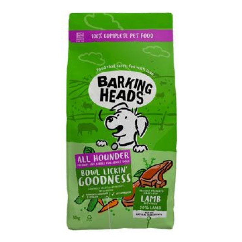 BARKING HEADS All Hounder Bowl Lickin Good Lamb 12 kg