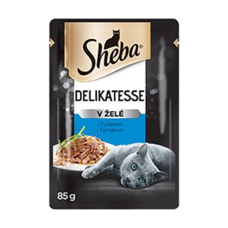 Sheba kapsa Delikatesse s tuňákem v želé 85 g