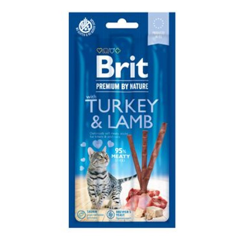 Brit Premium Cat by Nature Sticks Turkey&Lamb (3 pcs)