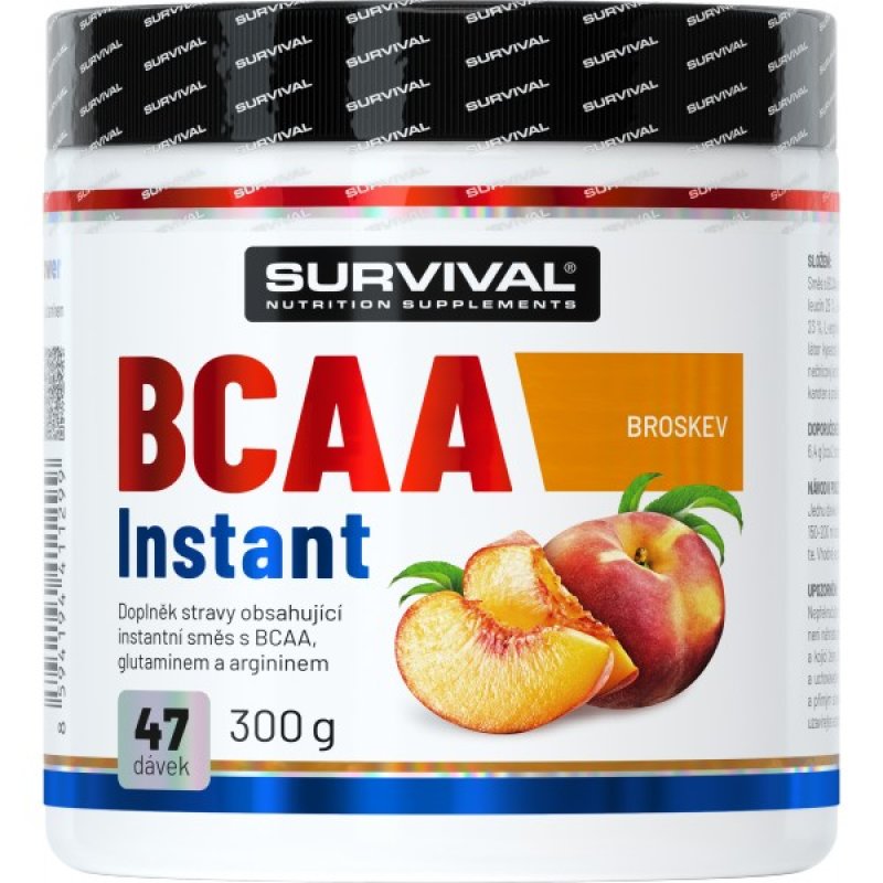 Survival BCAA Instant - 300 g, broskev