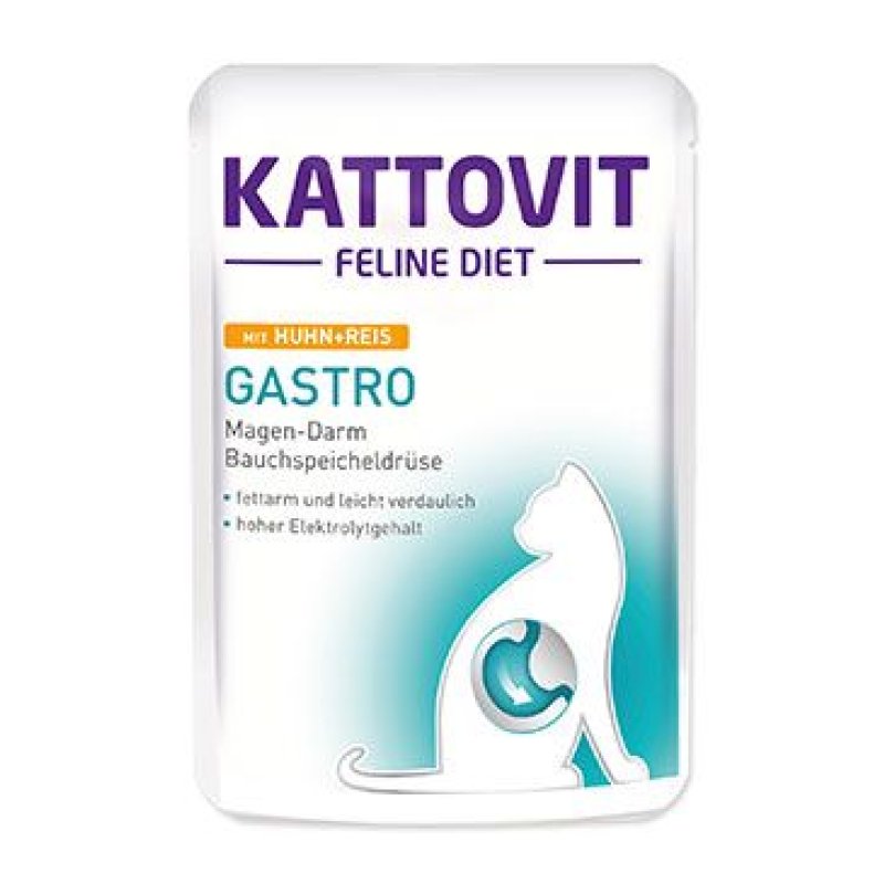 Kattovit Cat Gastro kuře a rýže kapsa 85 g