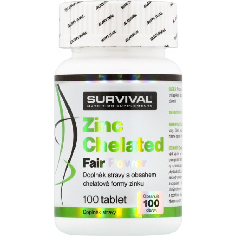 Survival Zinek • Zinc Chelated Fair Power 100 tbl