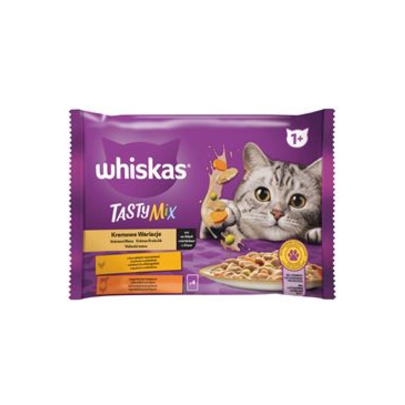 Whiskas kaps. Tasty Mix Creamy Creations 4x85g