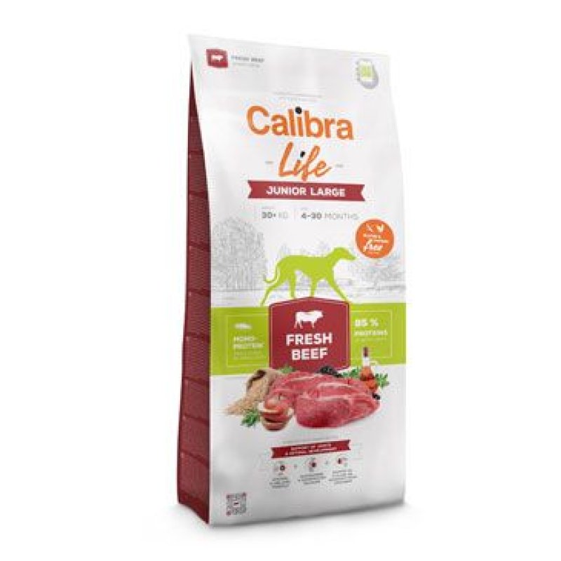 Calibra Dog Life Junior Large Fresh Beef 12 kg