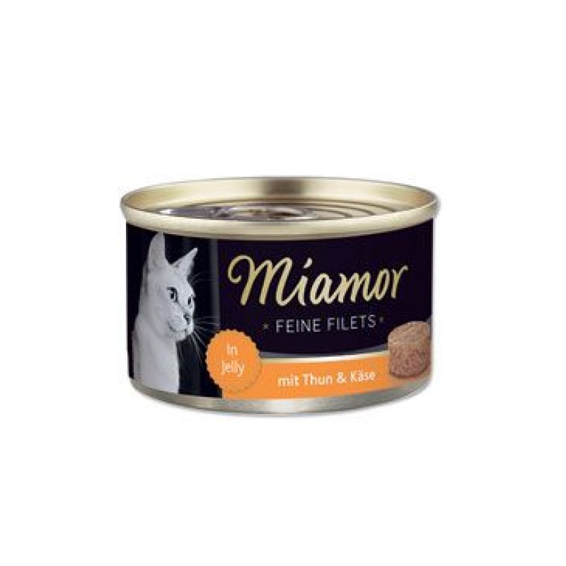 Miamor Cat Filet konzerva tuňák+sýr v želé 100g