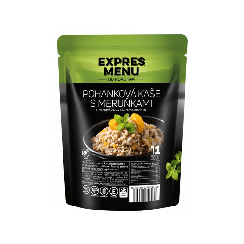 EXPRES MENU Pohanková kaše s meruňkami 300 g