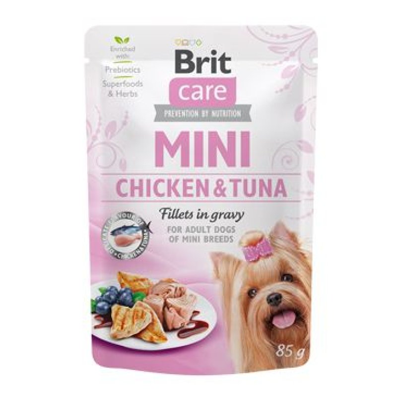 Brit Care Dog Mini Chicken&Tuna fillets in gravy 85 g