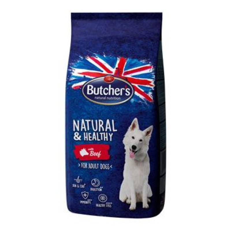 Butcher's Dog Natural & Healthy Dry s hovězím masem 15 kg