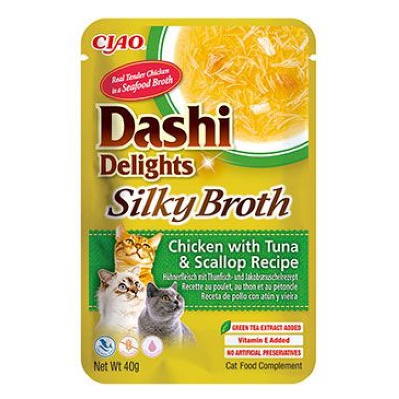 Churu Cat Dashi Delights Silky Broth Chick&Tun&Scal 40 g