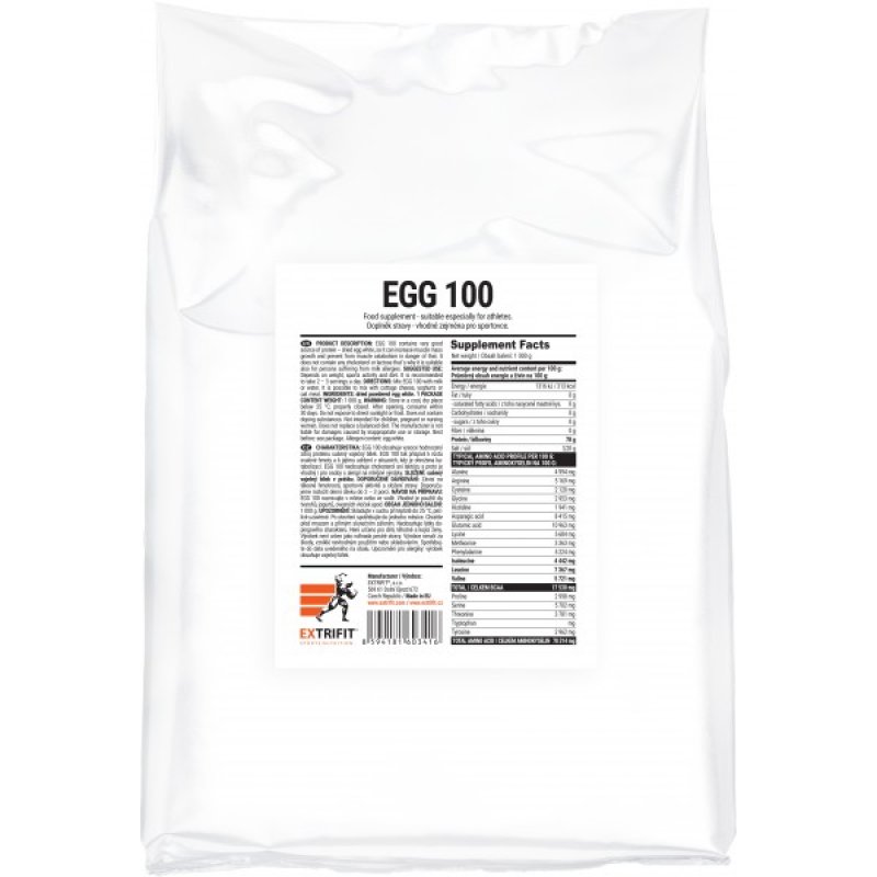 Extrifit Egg 100 - sušený vaječný bílek (1000 g)