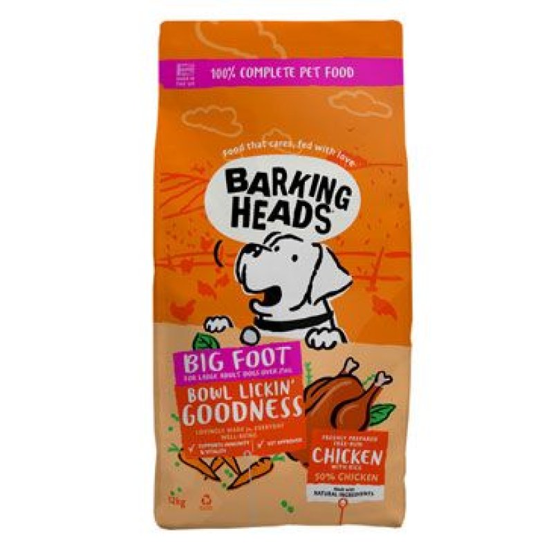 BARKING HEADS Big Foot Bowl Lickin Good Chicken 12 kg