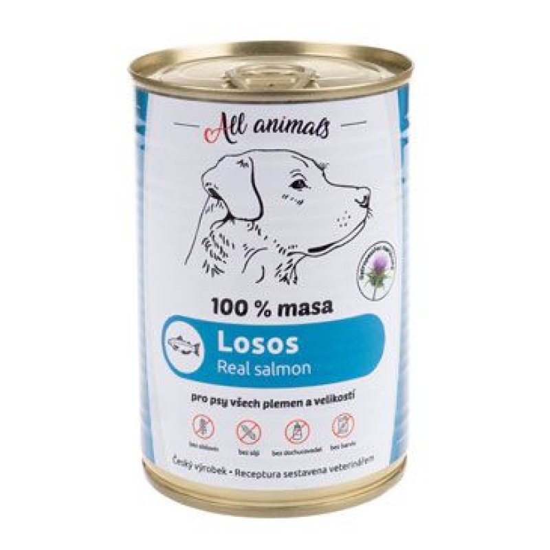 All Animals DOG losos mletý 400 g