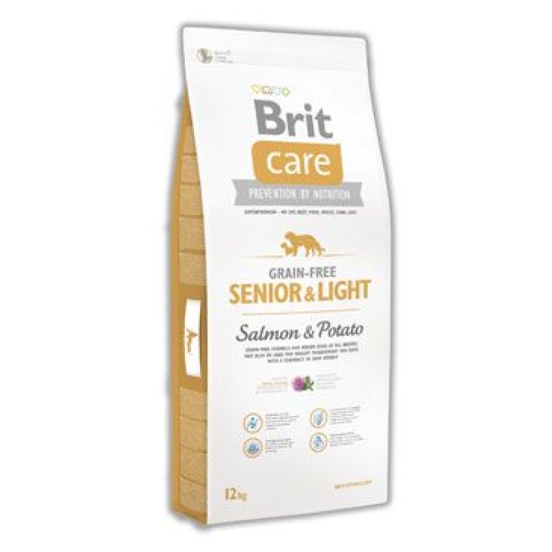 Brit Care Dog Grain-free Senior Salmon & Potato 12 kg