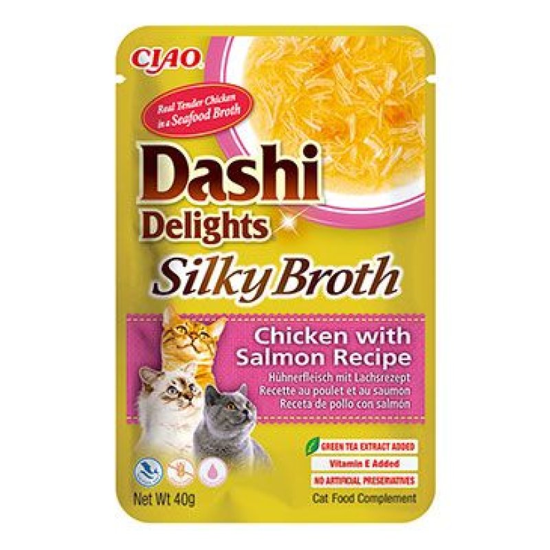 Churu Cat Dashi Delights Silky Broth Chick&Salmon 40 g