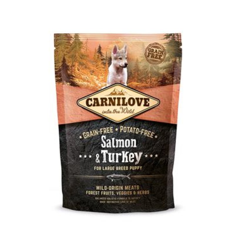 Carnilove Dog Salmon & Turkey for LB Puppies 1,5 kg