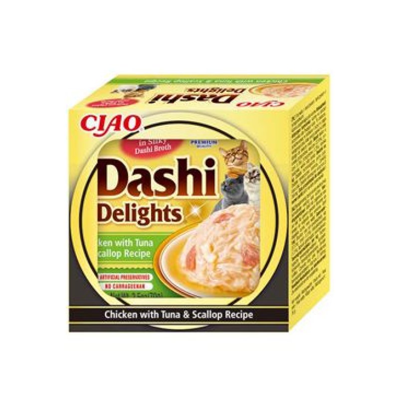 Churu Cat Dashi Delights Chicken with Tuna&Scallop 70 g