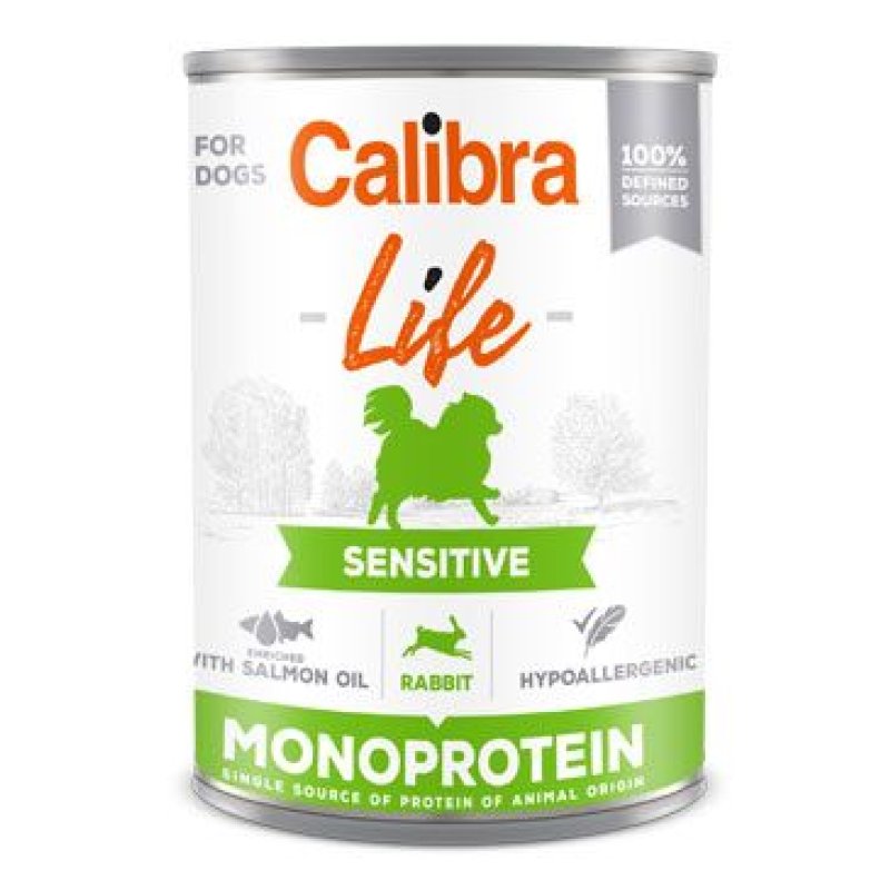 Calibra Dog Life konz. Sensitive Rabbit 400 g