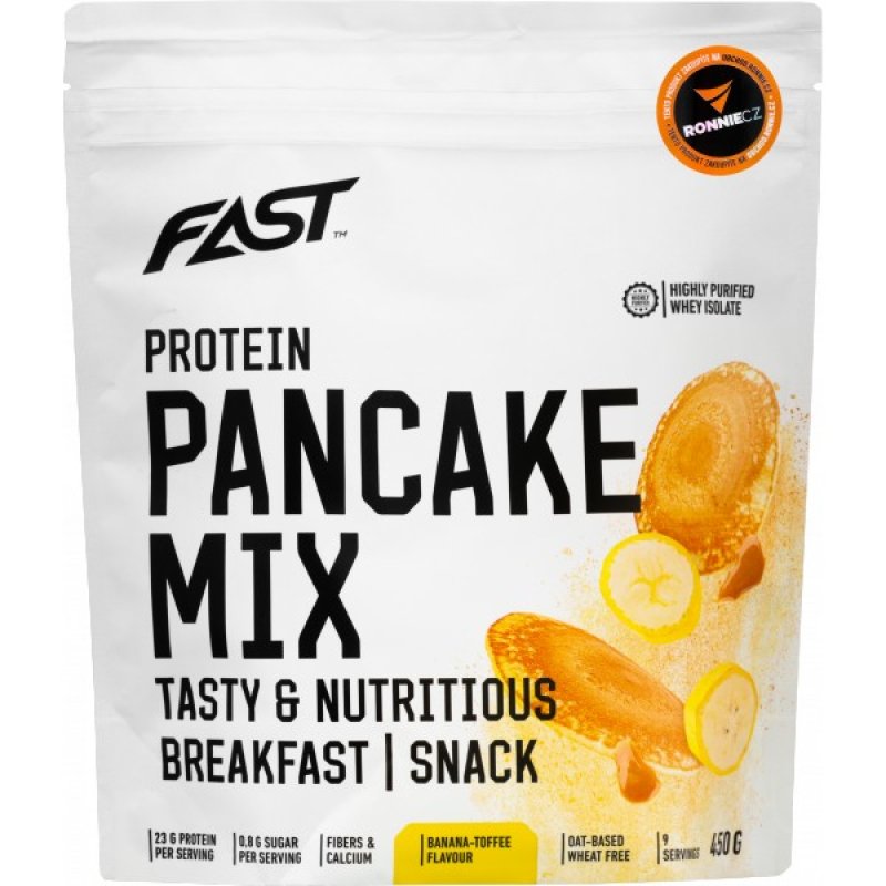 FAST Protein Pancake Mix - 450 g, banán-toffee