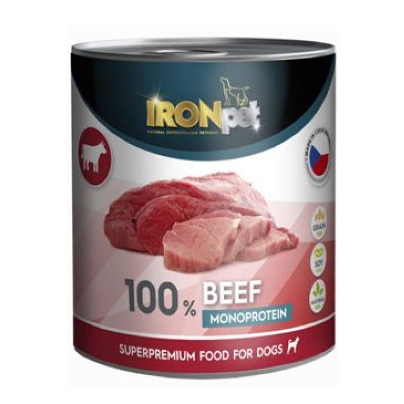 IRONpet Dog Beef konzerva 800 g