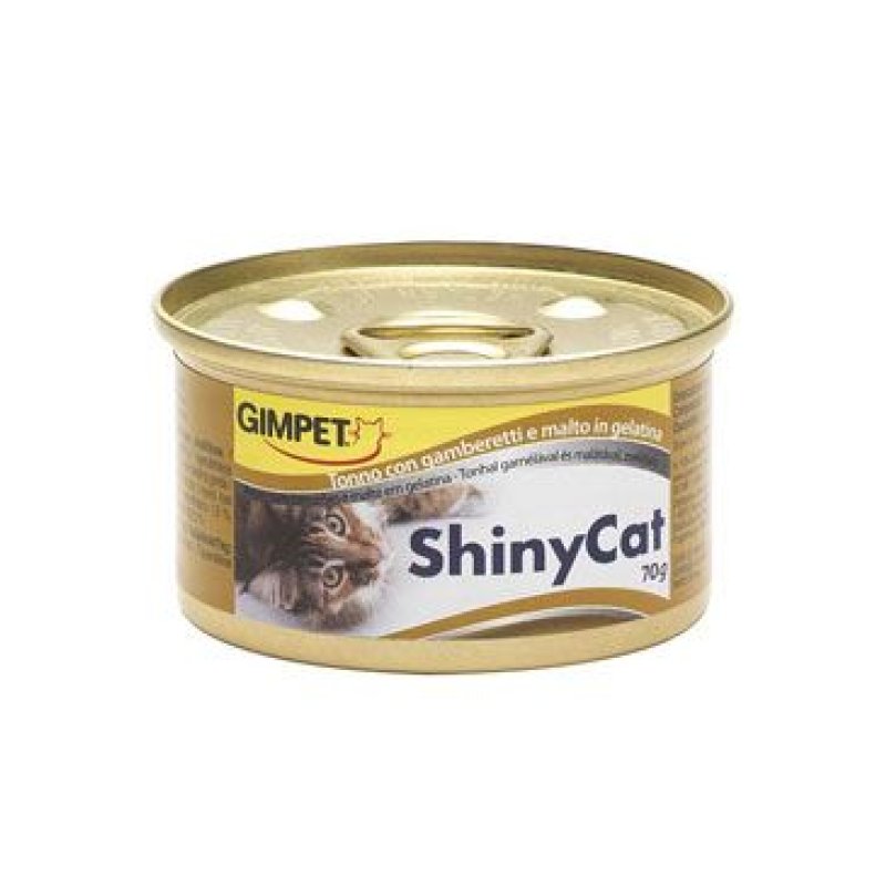 Gimpet ShinyCat tuňák+kreveta+maltoza 70 g