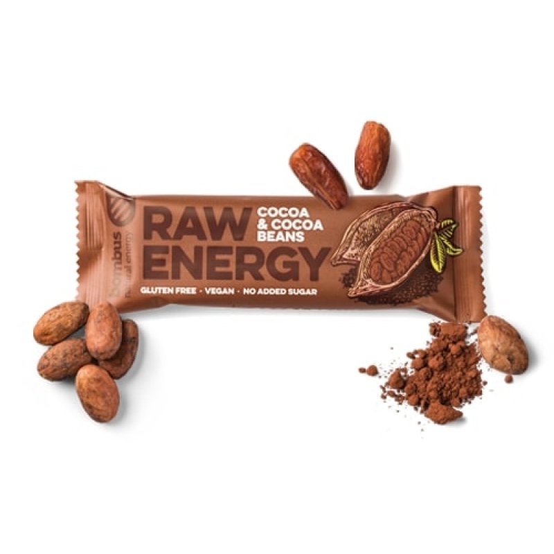 Bombus RAW Energy kakao a kakaové boby 50 g