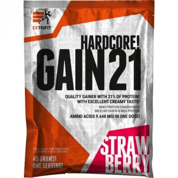 Extrifit Hardcore Gain 21 - 45 g, jahoda