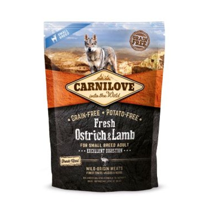 Carnilove Dog Fresh Ostrich & Lamb for Small Breed 1,5 kg