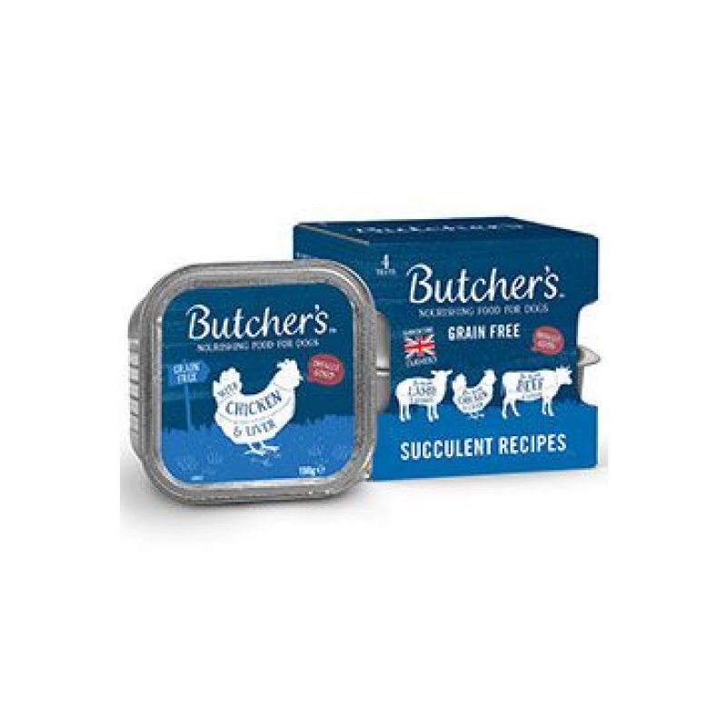 Butcher's Dog Original hovězí/kuř/jehn vanička 4 x 150 g