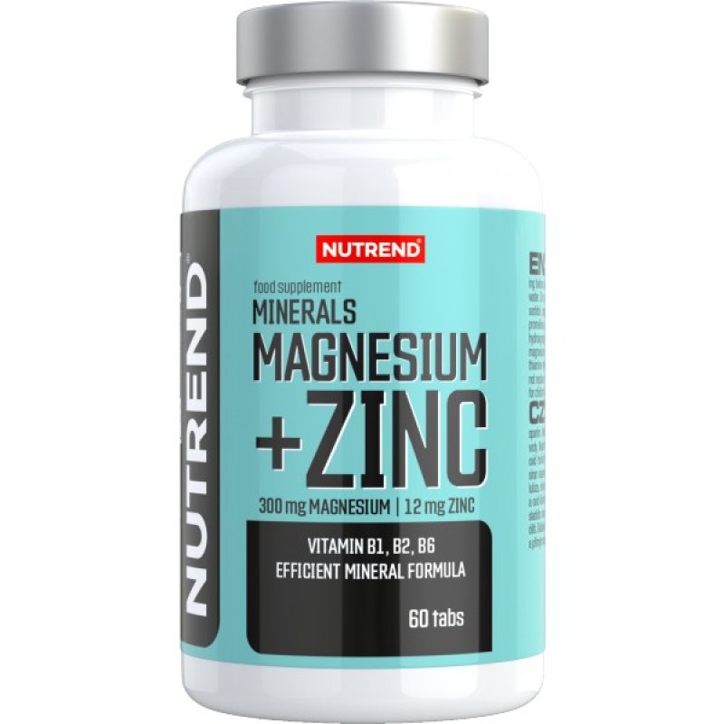 Nutrend Hořčík, zinek • Minerals Magnesium + Zinc 60 tbl