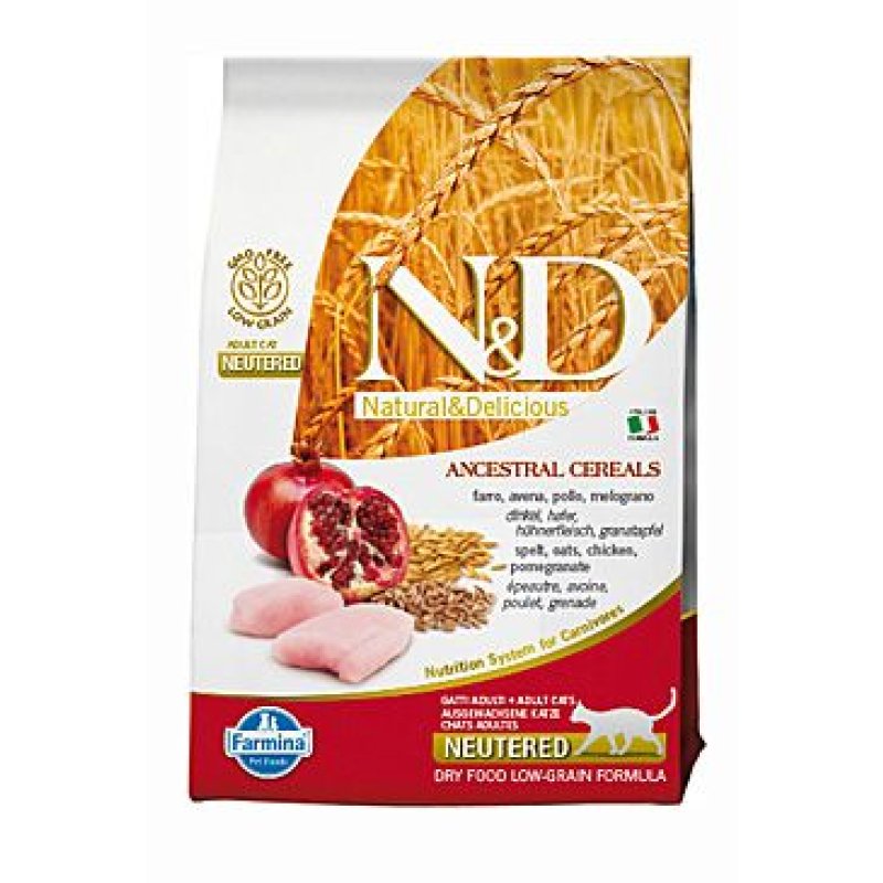 N&D LG CAT Neutered Chicken & Pomegranate 300 g