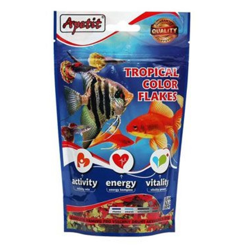 Krmivo pro ryby Apetit tropical color flakes 50 g