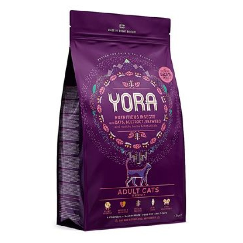 YORA Cat Adult granule z hmyzu pro kočky 1,5 kg