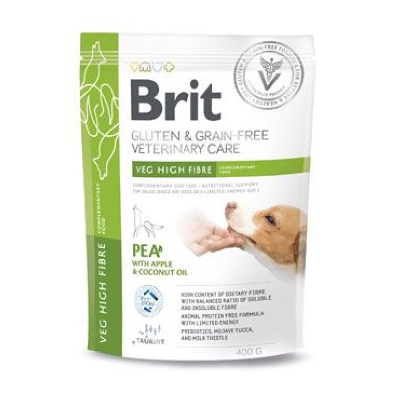 Brit VD Dog GF Veg High Fibre 400 g