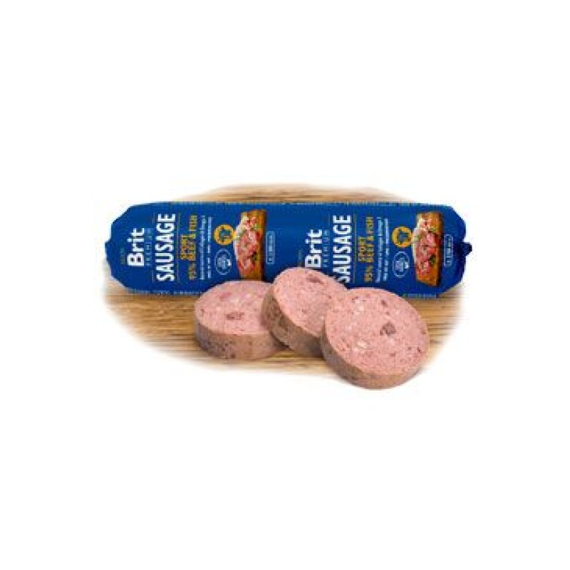 Brit Sausage Beef & Fish-Sport formula 800 g