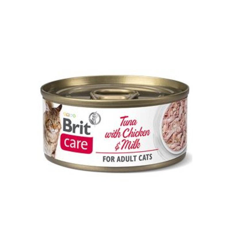 Brit Care Cat konz Fillets Chicken&Milk 70 g