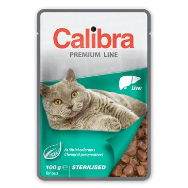 Calibra Cat kapsa Premium Sterilised Liver 100 g