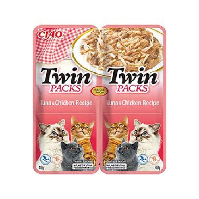 Churu Cat Twin Packs Tuna&Chicken in Broth 2 x 40 g